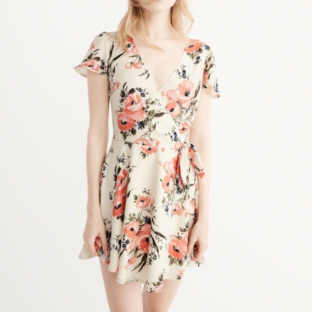 Abercrombie Floral Wrap Dress XL